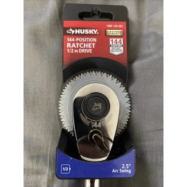 Husky 144-Position Ratchet 1/2" Drive 2.5 Deg Arc Swing #1005 143 261