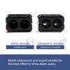CITKOU Deer Whistles for Car, Universal Fit, Black Plastic, Dual