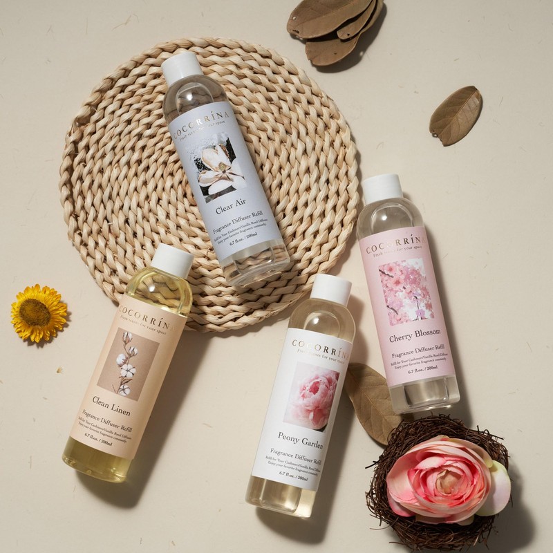 COCORRÍNA Reed Diffuser Refill- Lavender Thyme 6.7 oz. Reed Diffuser