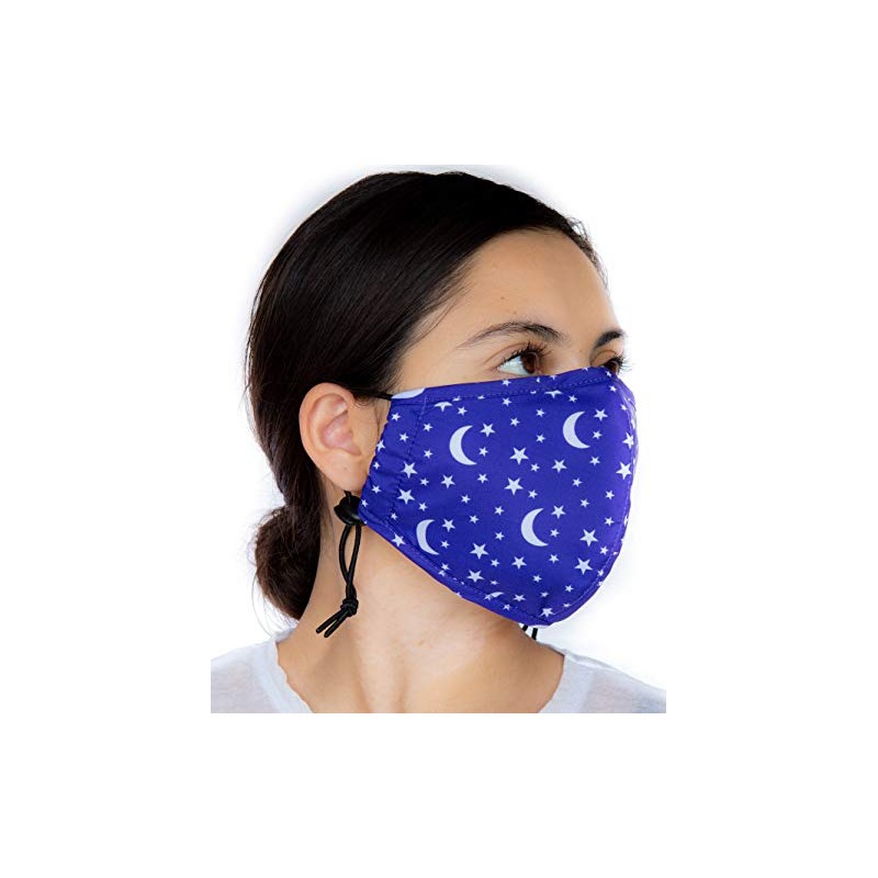 Headmost Comfymask 3 Layer Large Fabric Facemask: Water Repellent, Washable,