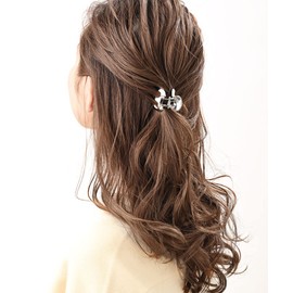 Vingtaine H7635-S Hair Claw Mini Metal Chubby Simple Elegant Hair Accessory Adult Casual Present Gift