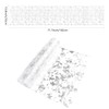 Fowecelt Table Runner Silver Glitter - Table Cloth Table Cover