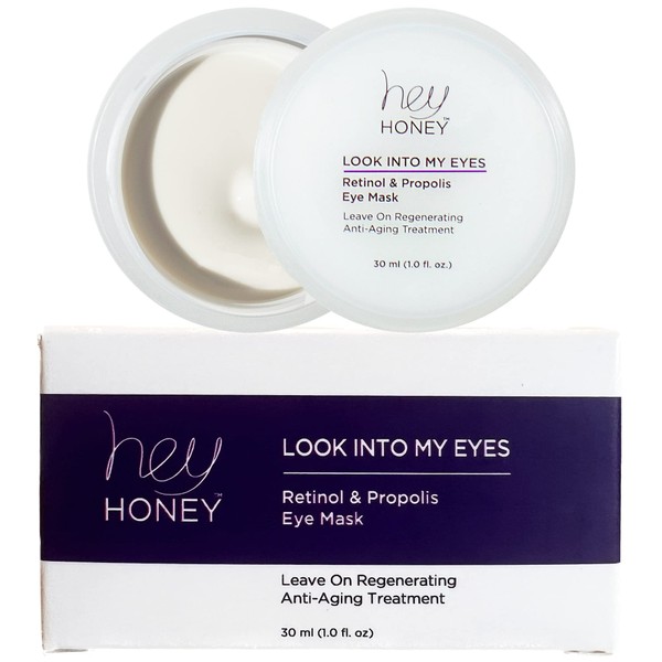 Hey Honey Look Into My Eyes Retinol And Propolis Eye Mask | Provide Intense Hydration and Brightening Benefits To Tired and Stressed Under Eyes Area .1 oz.