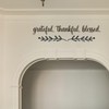 Vancetyno Grateful Thankful Blessed Vinyl Wall Decal Inspirational Quote Wall