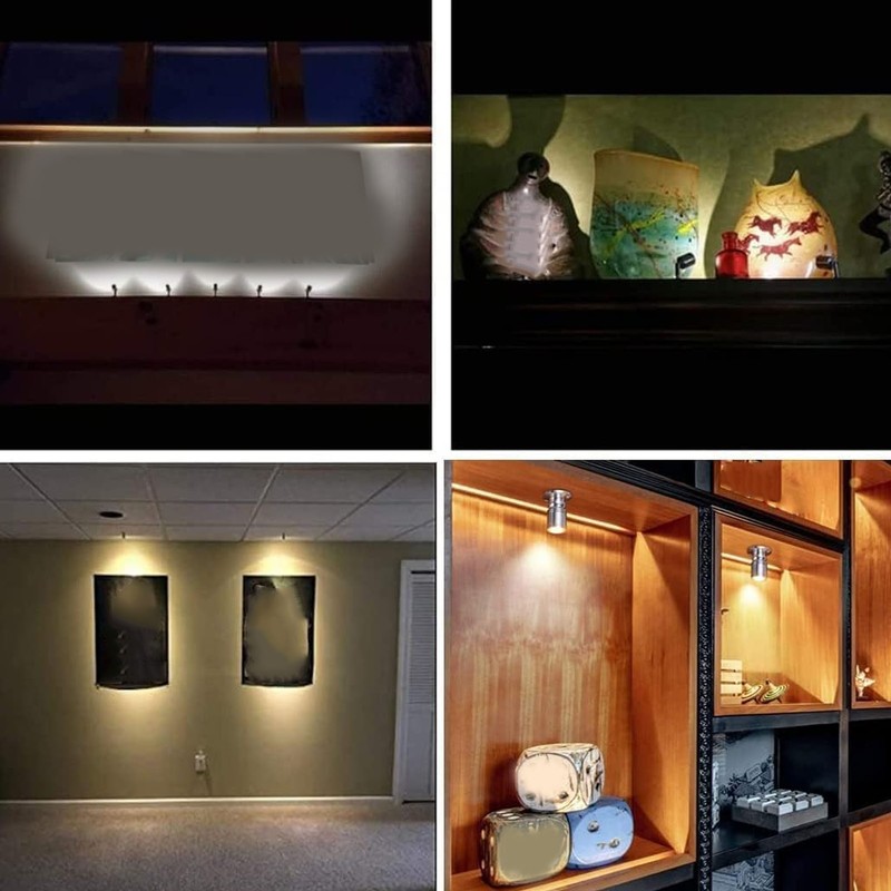 5pcs Mini LED Spot Lights USB 5V 6.6ft Warm Light