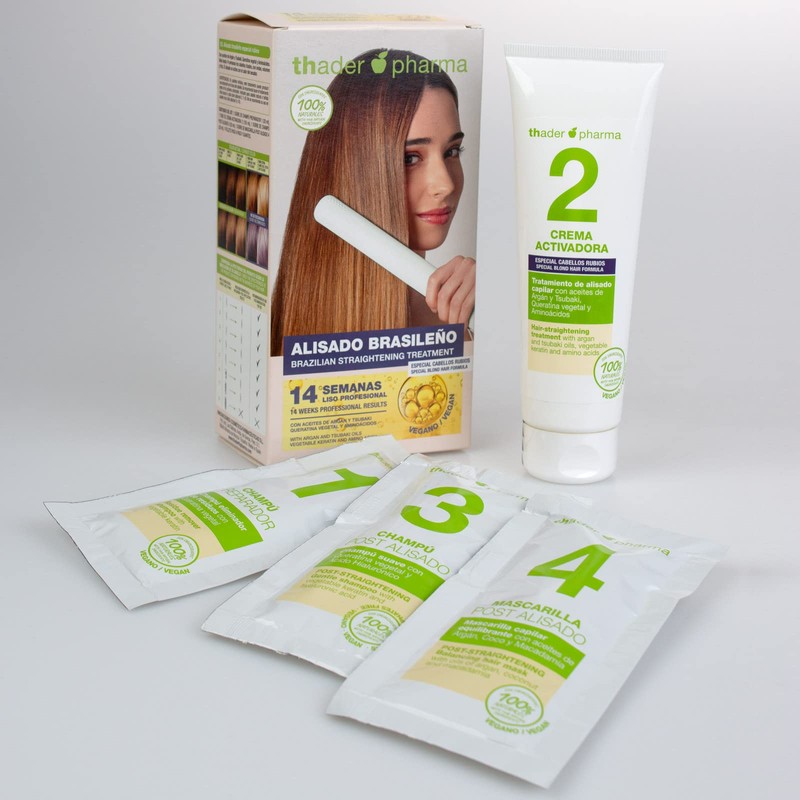 Thader TH Pharma Brazilian Straightening Kit for Formula Free Blonde