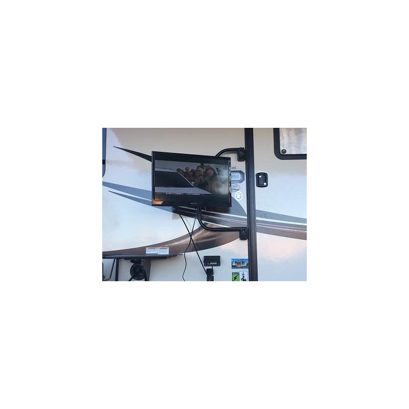 MS1638BLK Outdoor Quick Disconnect Wall Plate TV Mounts, Easy On/Off