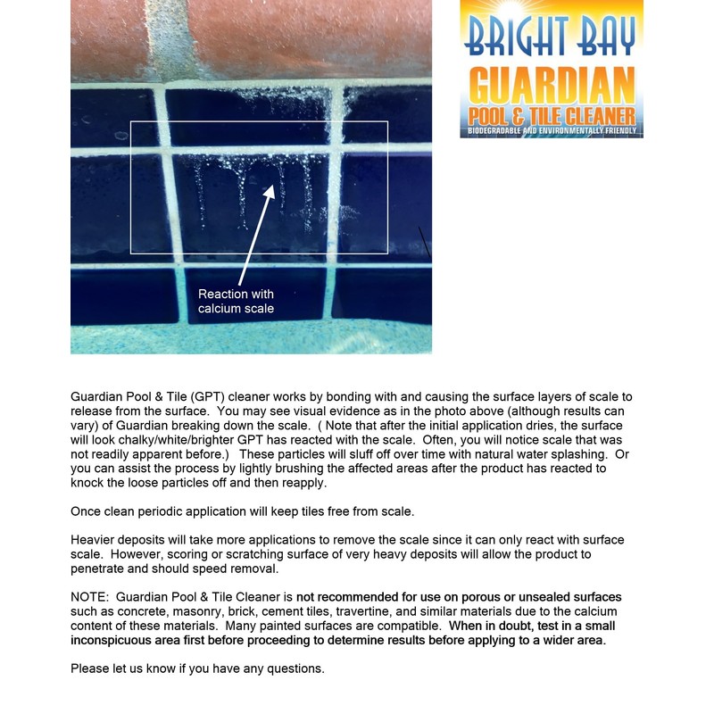Calcium Releaser & Scum Line Remover- Guardian Pool & Tile