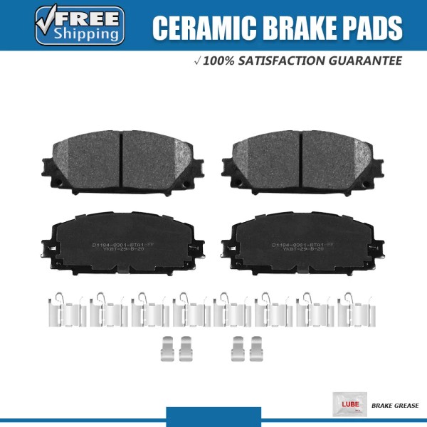 ACB ZONE Front Ceramic Brake Pads for 2010 2011 2012