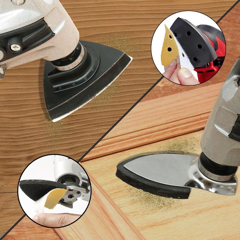 104 Pieces Multitool Sanding Plate Kit 93 m for Delta