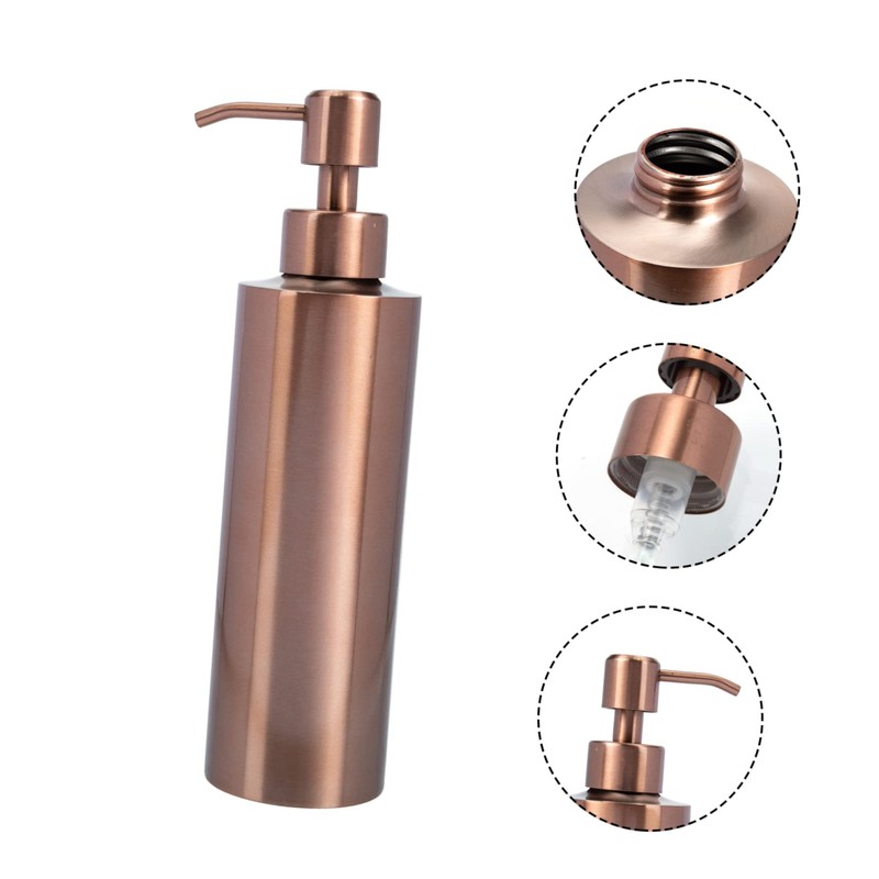 LABRIMP Stainless Steel Soap Dispenser Lotion Dispenser Bottle Household Pump