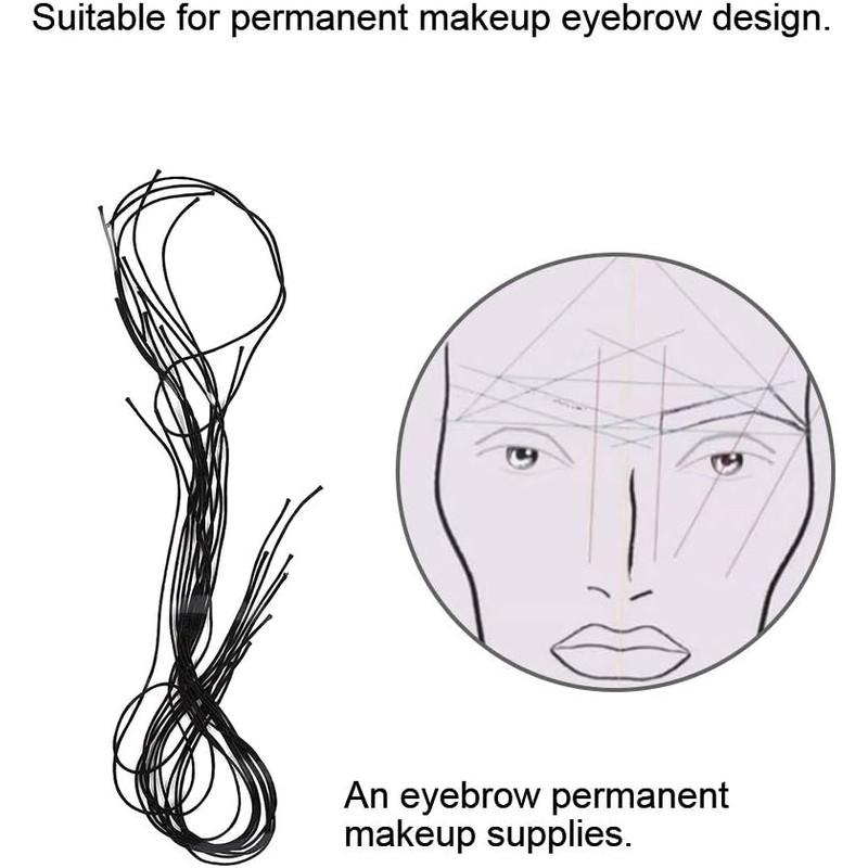 Mapeador de cejas de medición de cejas 10 piezas Microblading