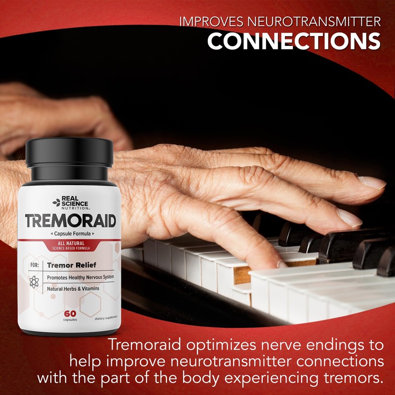Tremoraid Essential Tremor Relief Supplements (60 Caps)* (3 Bottles)