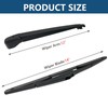 Rear Windshield Wipers Blade Arm Set for Mazda CX-5 2013-2023