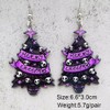 Todu Christmas Earrings For Women Creative Skull Star Christmas Tree