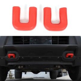 Carworld66 For Nissan Frontier 2022+ Bumper Trailer Hitch Protection Trim Cover Red