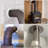 Pipe Collar Rosette Stove Pipe Wall Rosette 100 mm Wall