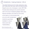 Original Bottle Cloths, 42 cm, Cotton, Corner Stitched Ring (Black,