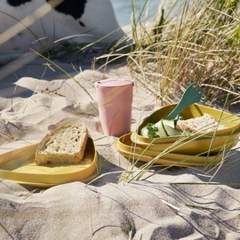 Light My Fire Camping Geschirr Set - 5 Teilig Salat To Go Box - Brotdose Erwachsene mit Camping Besteck - 100% BPA Frei Plastikgeschirr Wiederverwendbar - Lunch Box fürs Büro - Kinder Brotdose