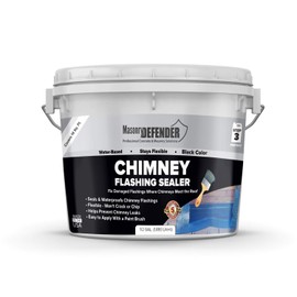 MasonryDefender Chimney Flashing Sealer - Flexible Chimney Sealant Protects Against Water Leaks - 2.2 kg