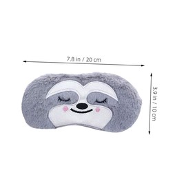 Healeved 2pcs Cute Animal Sleep Masks for Soft Plush Cartoon Eye Covers Blindfolds for Naptime Travel Lightweight and Portable for Home School