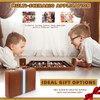 Backgammon, Backgammon Case, Backgammon Wood, with High-Quality Leather Case, Portable