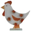 D & J Glassware 92463 Fused Glass Hen