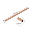 sourcing map Copper Round Tube, 4mm OD 0.5mm Wall Thickness