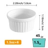 Cinf 1.5 oz Ramekins Pudding Cup Baking Cup Bowls Dishes,