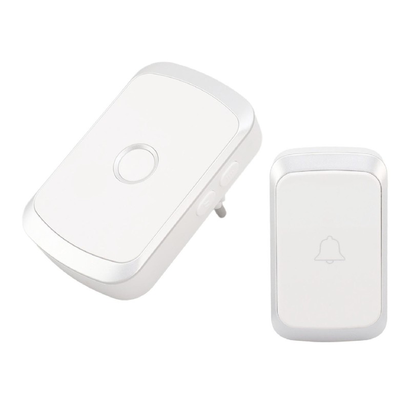 Wireless Doorbell with 36 Chimes 4 Volume Level LED Flashing
