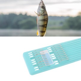 SG Store Pack of 20 Small Barbless Fishing Hooks with 45 cm Line 0.91 x 1.93 cm Suitable for Fishing on Grass Caribbean Hook Size No. 5