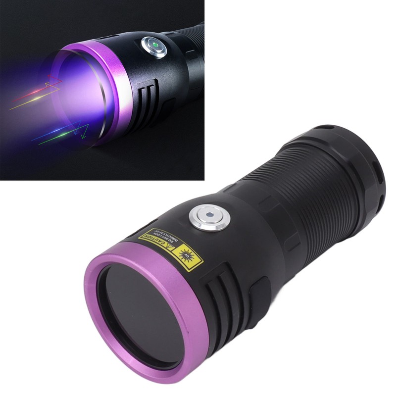80W Black Light UV Flashlight Rechargeable 365NM LED UV Flashlight