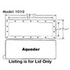 Aquador Widemouth Above Ground Pool Skimmer Cover - Replacement Lid