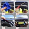 16.4Ft Car Door Weather Stripping Door Seal Strip,B-Shape Double Layer