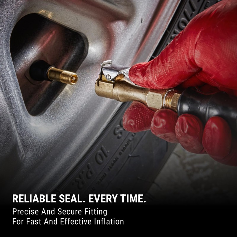 Milton EZ-Lock™ Air Chuck, Heavy Duty Brass Straight Lock-on Air