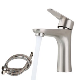 Basin Faucet Basin Mixing Faucet Basin Faucet Food Grade Stainless Steel Bathroom Faucet Hardware Kitchen Faucet Cold Mixing Faucet Hot and Cold Switching Foam Water Flow with Hose (Washbasin Faucet Style 2)