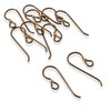 Hackberry Creek 10 Bronze Niobium Ear Wires + Copper Bead