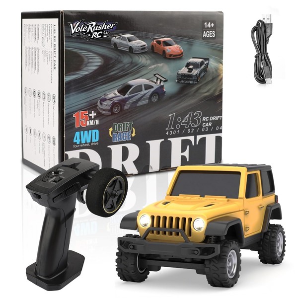VoleRusher RC [4WD Edition 1/36 Scale Mini rc Crawler Car,