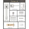 Tinewa Square Satin Nickel Door Handleset with Lever, Upgrated Entry