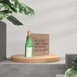 Wein Geschenk Holzkarte - Entkorken Geburtstagskarte | Korkenzieher Deko, Freches Wein Geschenk, Weinliebhaber Geschenk, Geschenk für Genießer, Originelle Geschenkidee für Weintrinker