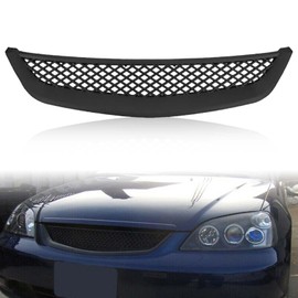 Kspeed Black Mesh Grille Fit 2001 2002 2003 for Civic Coupe/Sedan,JDM Type Front Bumper Grill Guard Replacement Part