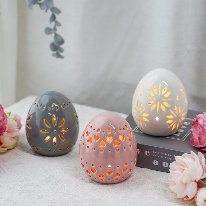 JHY DESIGN Set of 3 Ceramic Mood Light with LED