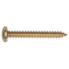 The Hillman Group 3427 6 By 1/2-Inch Brass Plated Flat Head Phillips Metal Screw, 50-Pack