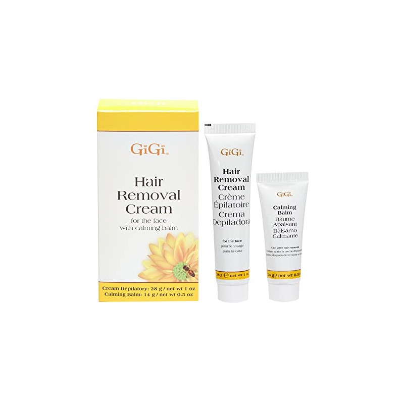 Gigi Hair Removal Cream for The Face, 1 oz &