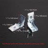 Zebra Shades Metal Blinds Mounting Bracket - Heavy Duty Support