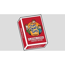 Murphy's Magic Supplies, Inc. That Deaf Guy RED Cardinal Edition Playing Cards