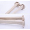Btibpse Oval Closet Rod Flange Wood Closet Pole Socket End