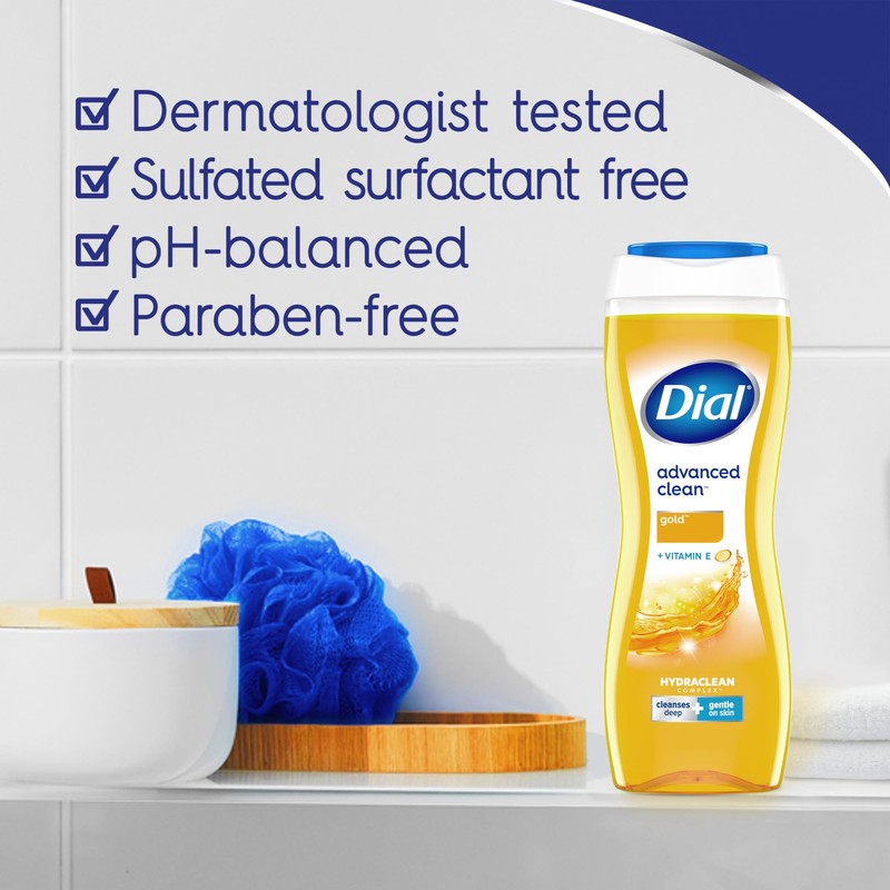 Dial Body Wash, Advanced Clean Gold, 16 Fl Oz, Pack