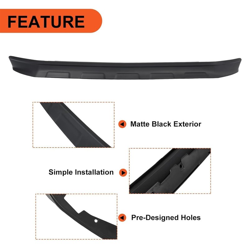 ECOTRIC Front Lower Bumper Valance Deflector Compatible with 2011-2016 Ford