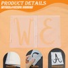 4 Inch Letter Stencils, 42 Pieces, Reusable Letter and Number